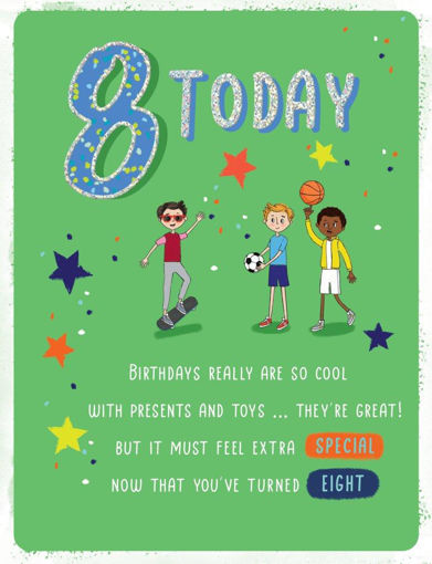 Picture of 8 TODAY BIRTHDAY CARD